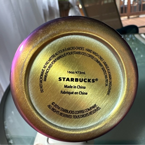 2014 Blue purple ombré metal tumbler - Picture 6 of 8